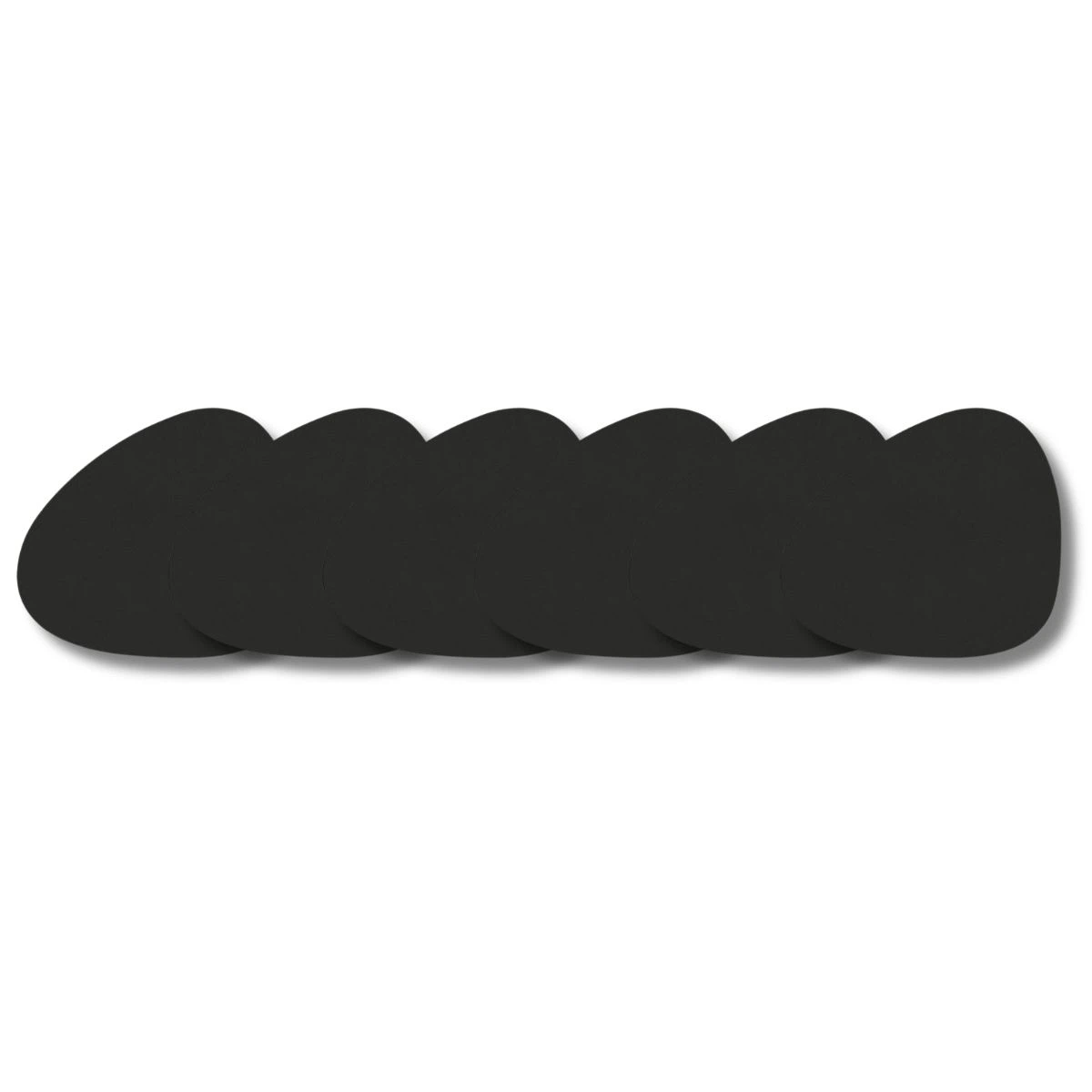 LIND DNA Glasuntersetzer Nupo 6-er Set-Curve / Black Ink