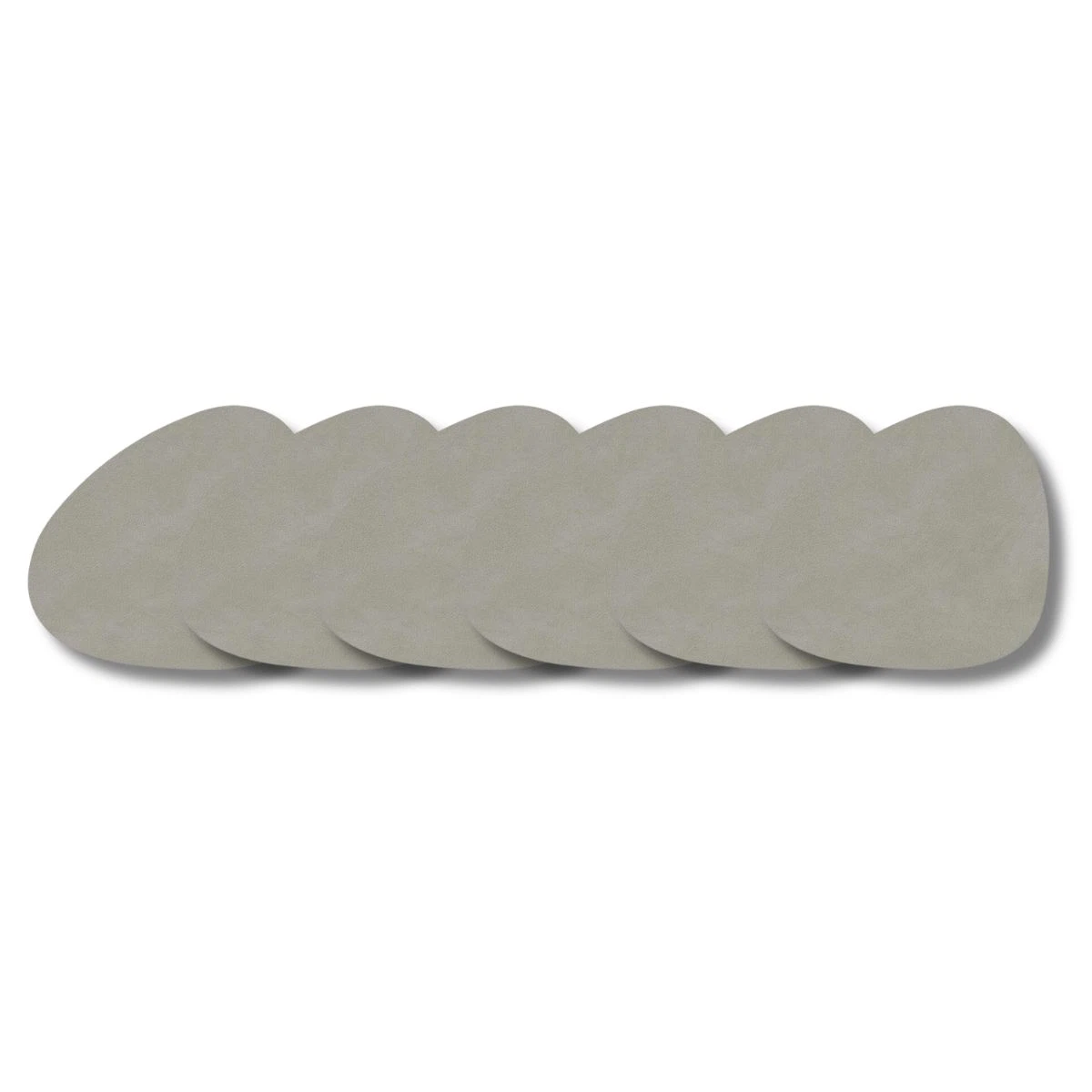 LIND DNA Glasuntersetzer Nupo 6-er Set-Curve / Light Grey
