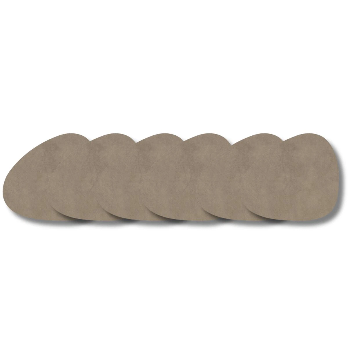 LIND DNA Glasuntersetzer Nupo 6-er Set-Curve / Nomad Grey