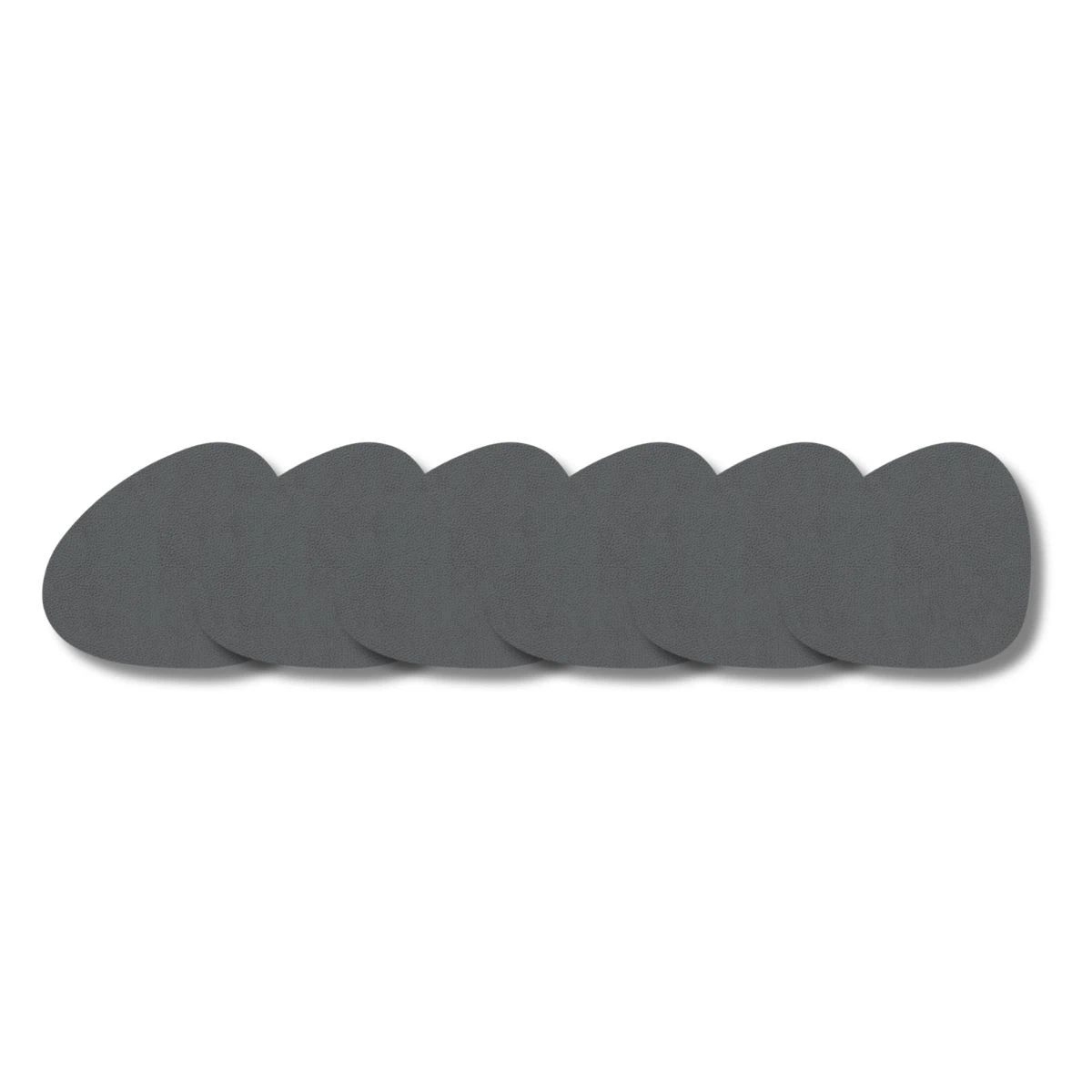 LIND DNA Glasuntersetzer Serene 6-er Set-Curve / Anthracite