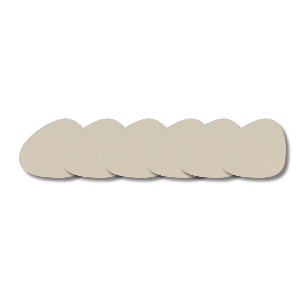 LIND DNA Glasuntersetzer Serene 6-er Set-Curve / Cream