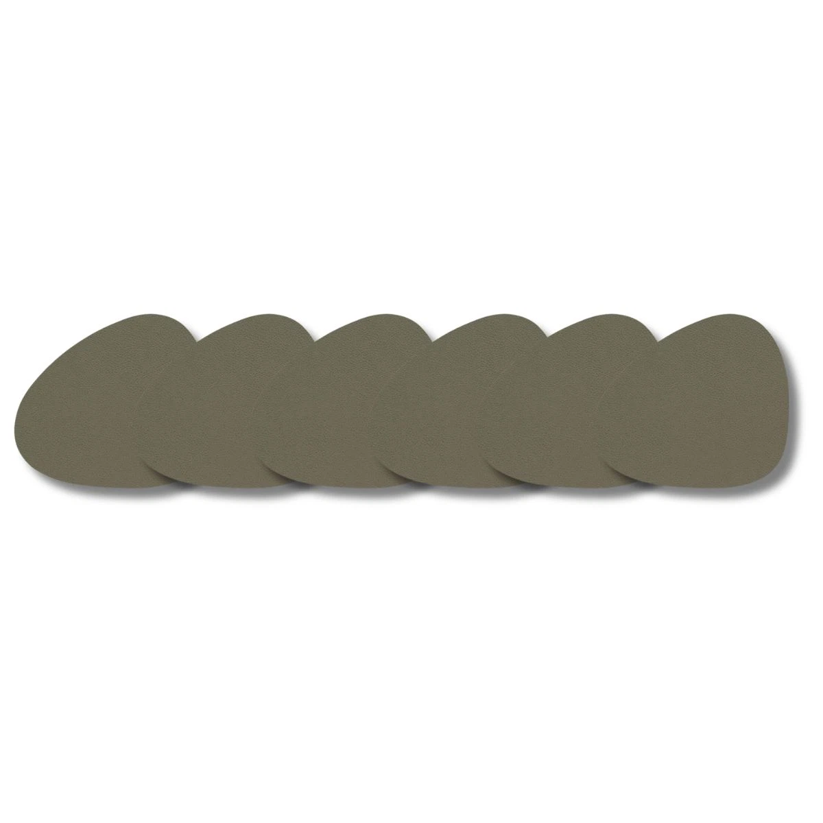 LIND DNA Glasuntersetzer Serene 6-er Set-Curve / Moss