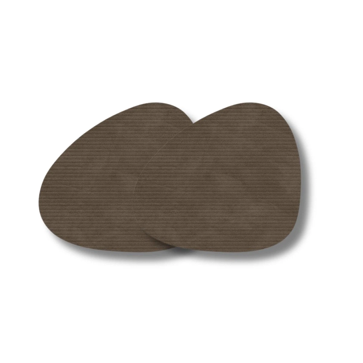 LIND DNA Glasuntersetzer Corduroy 2-er Set-Curve / Caviar