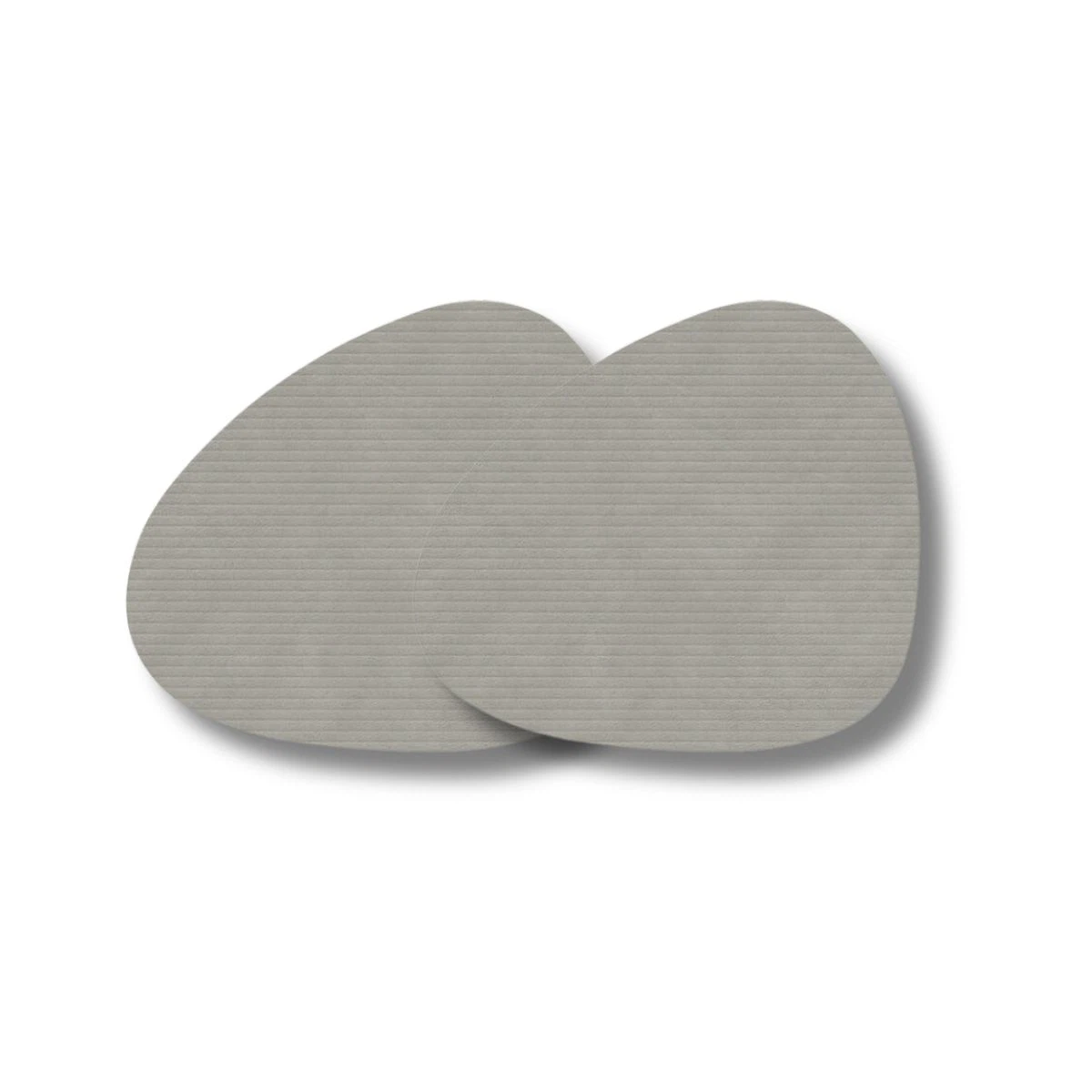 LIND DNA Glasuntersetzer Corduroy 2-er Set-Curve / Light Grey