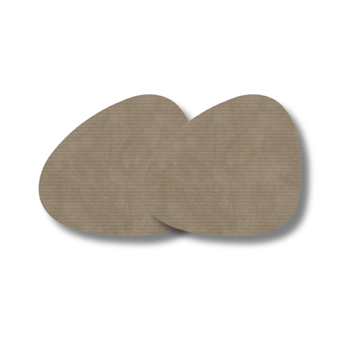 LIND DNA Glasuntersetzer Corduroy 2-er Set-Curve / Nomad Grey