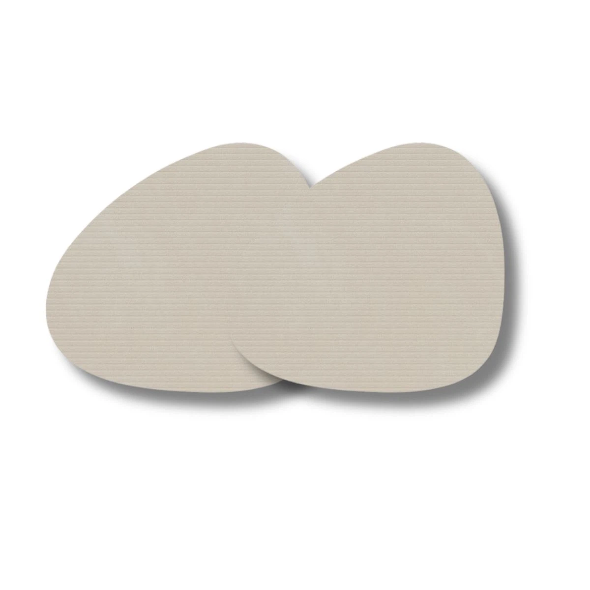 LIND DNA Glasuntersetzer Corduroy 2-er Set-Curve / Oyster White