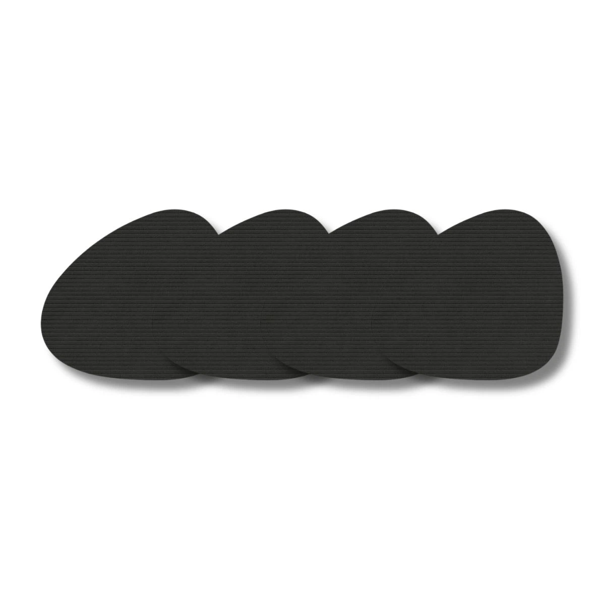 LIND DNA Glasuntersetzer Corduroy 4-er Set-Curve / Black Ink