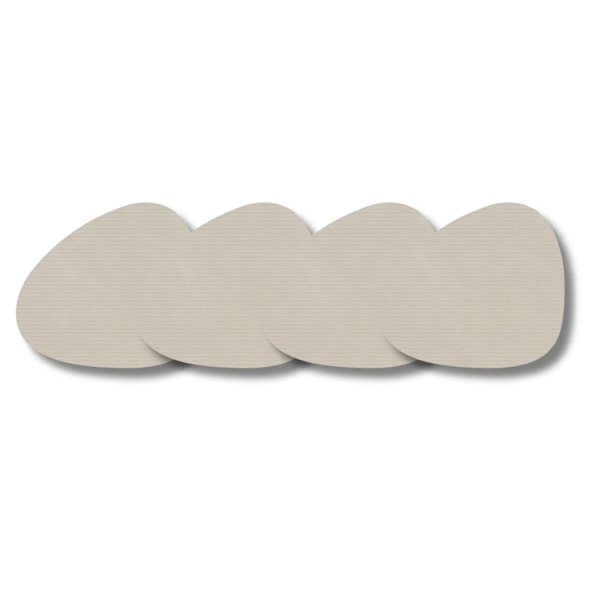 LIND DNA Glasuntersetzer Corduroy 4-er Set-Curve / Oyster White