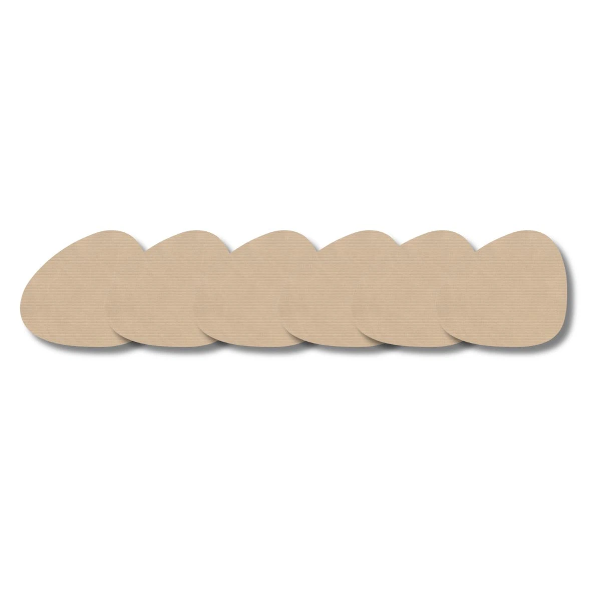 LIND DNA Glasuntersetzer Corduroy 6-er Set-Curve / Sand