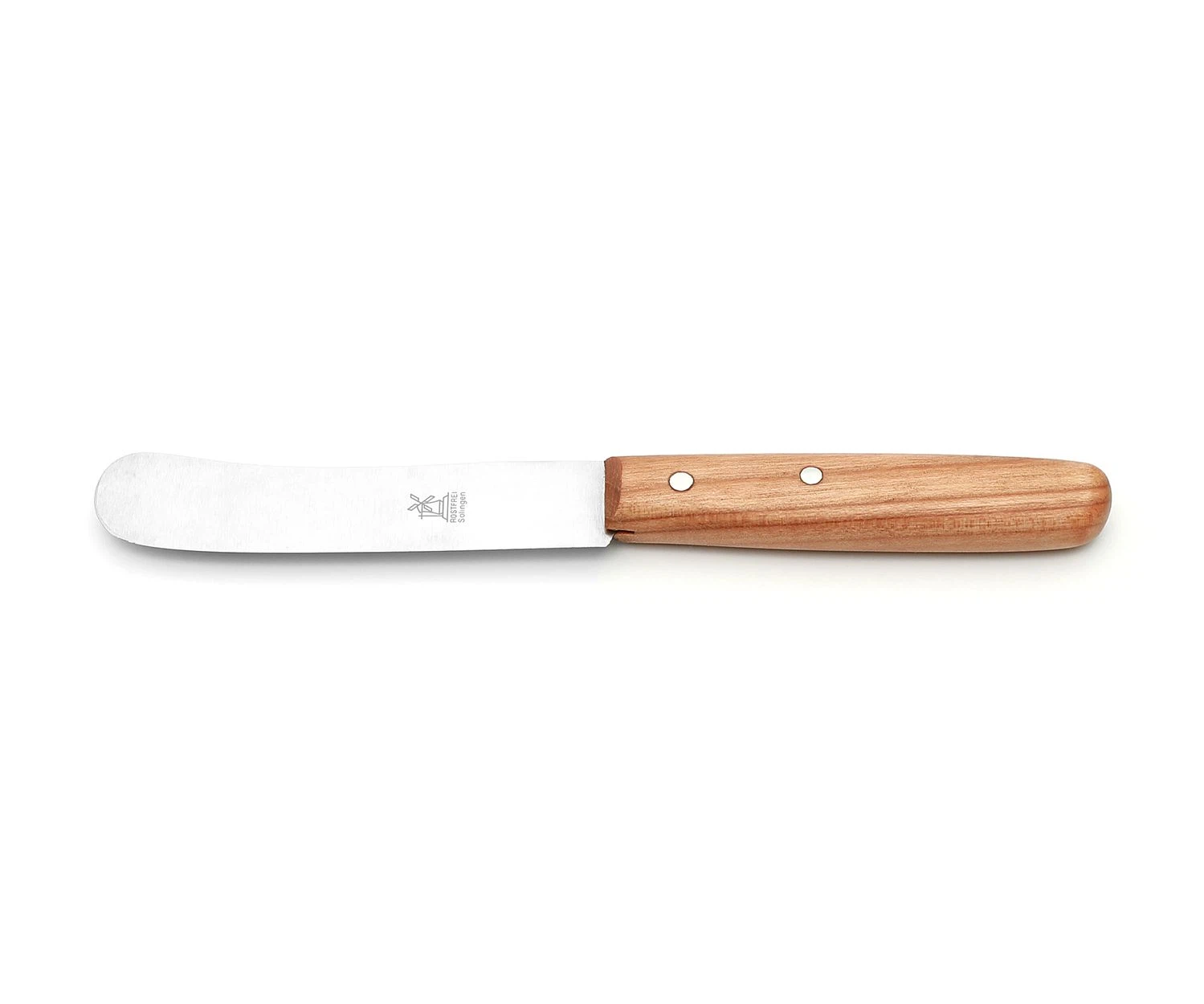 Windmühlenmesser Frühstücksmesser Buckels, rostfrei-Kirschholz