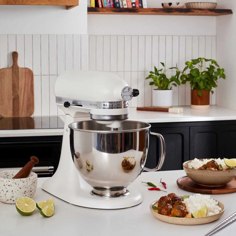 KitchenAid Set Edelstahlschüssel 5K5THSBP + Gemüseschneider 5KSMVSA-Default Title