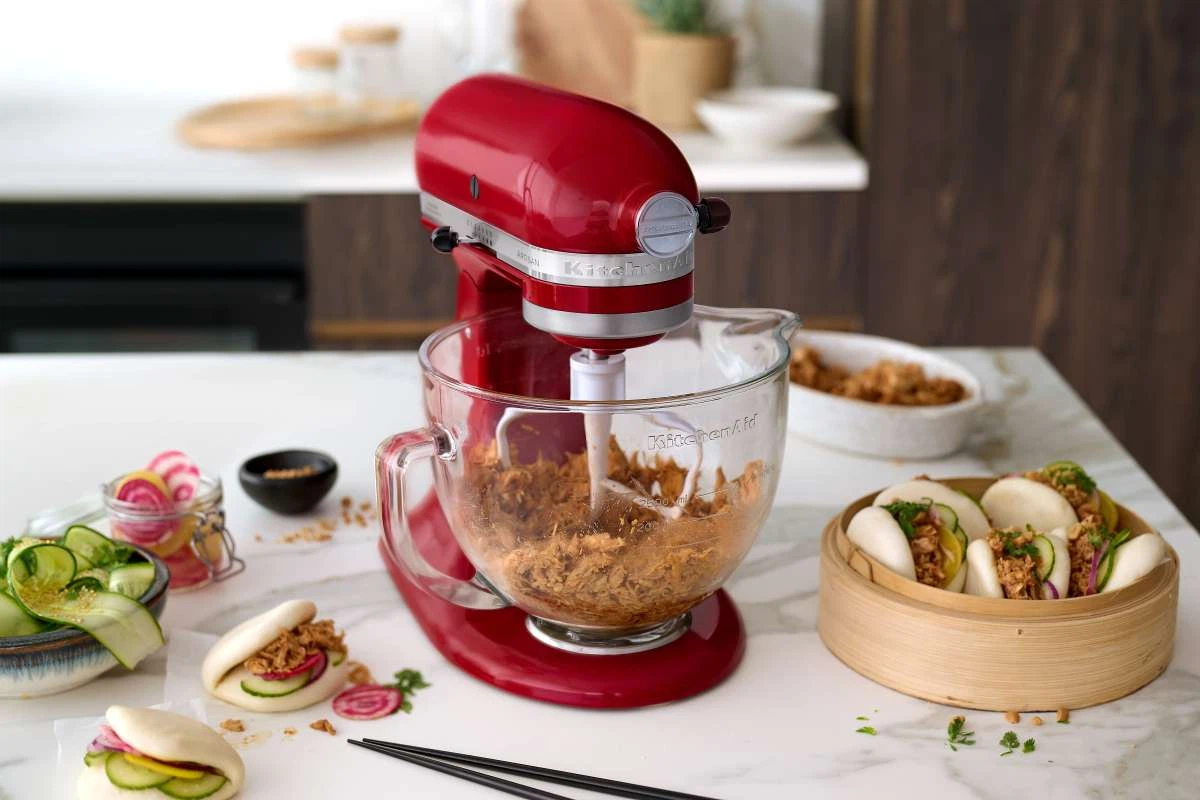 KitchenAid Set Flexibler Flachrührer 5KFE5T + Glasschüssel 5KSM5GB-Default Title