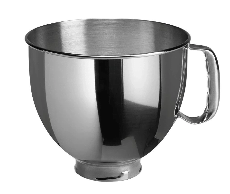 KitchenAid Set Edelstahlschüssel 5K5THSBP + Glasschüssel 5KSM5GB-Default Title
