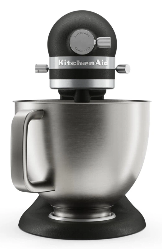 KitchenAid 4,7L 5KSM50PKVE Küchenmaschine - Artisan Plus mit GRATIS Glasschüssel-Gusseisen Schwarz