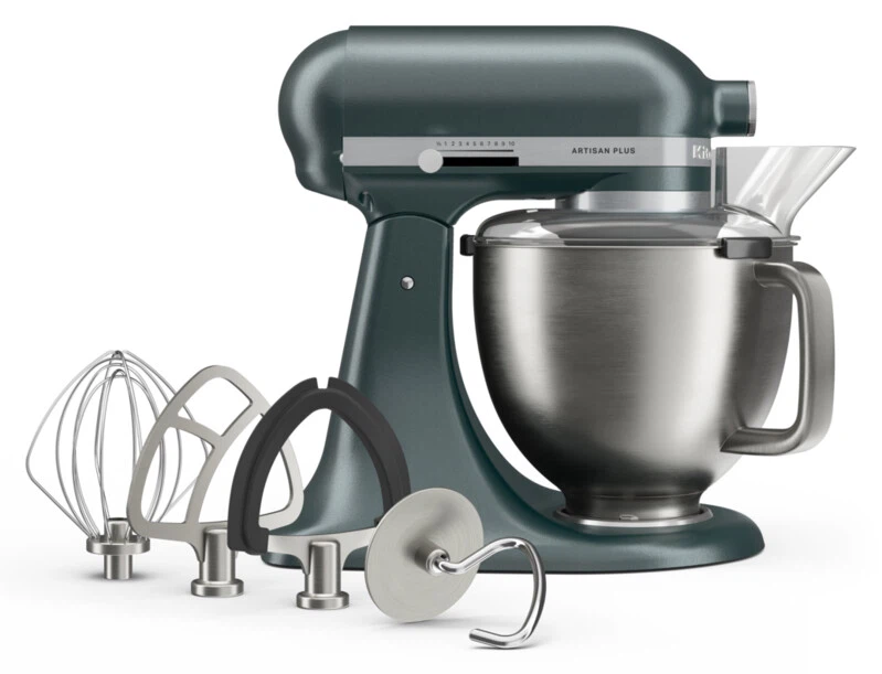 KitchenAid 4,7L 5KSM50PKVE Küchenmaschine - Artisan Plus mit GRATIS Glasschüssel-Juniper (Wacholder)