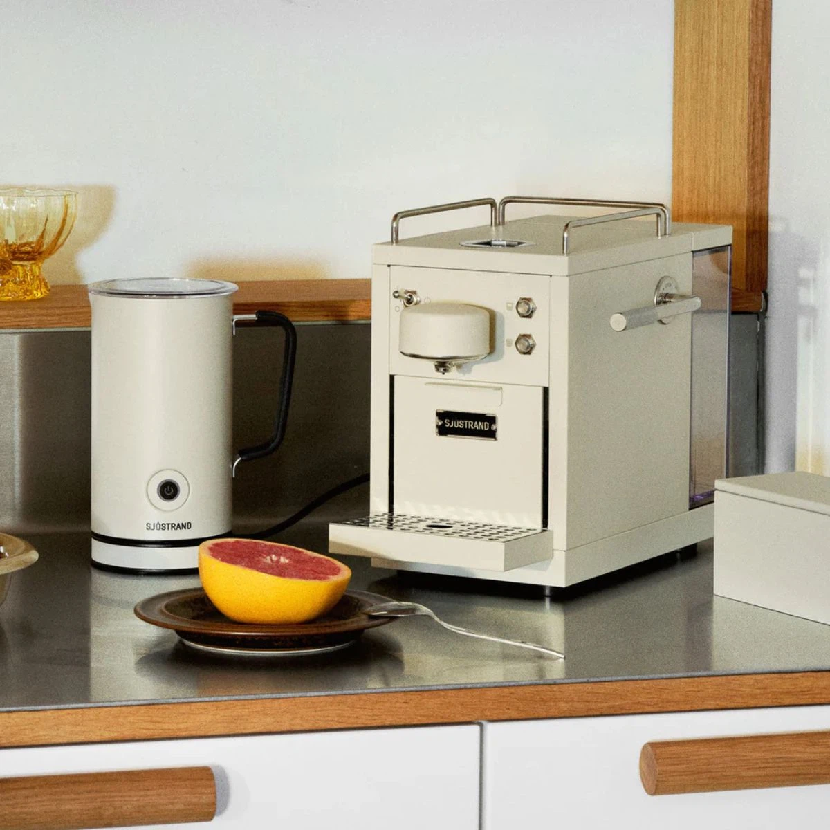 Sjöstrand The Original 2 Kapsel-Kaffeemaschine-Beige