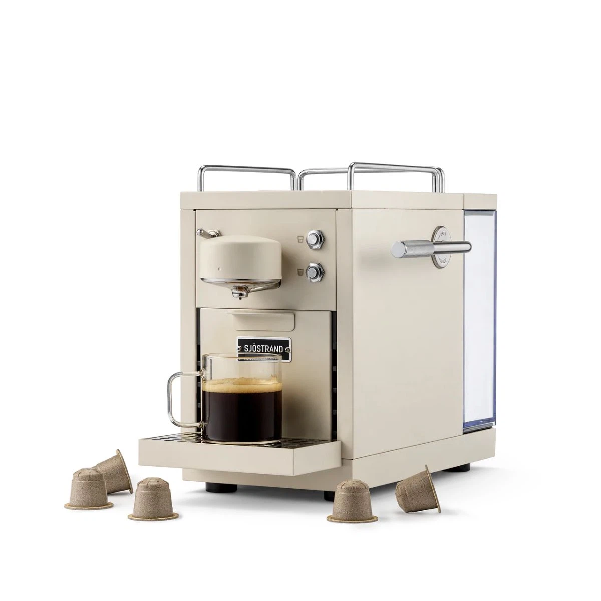 Sjöstrand The Original 2 Kapsel-Kaffeemaschine-Beige