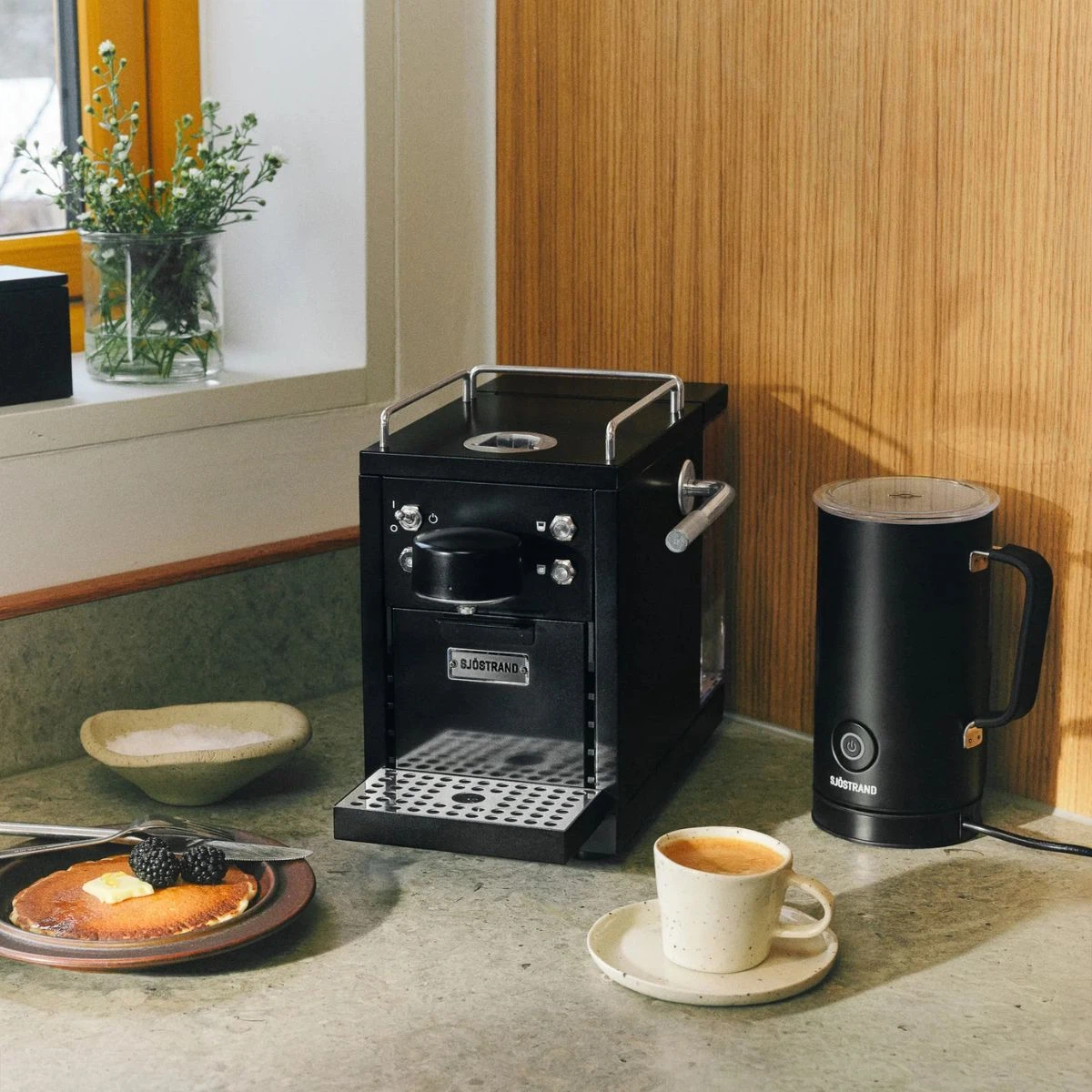 Sjöstrand The Original 2 Kapsel-Kaffeemaschine-Schwarz