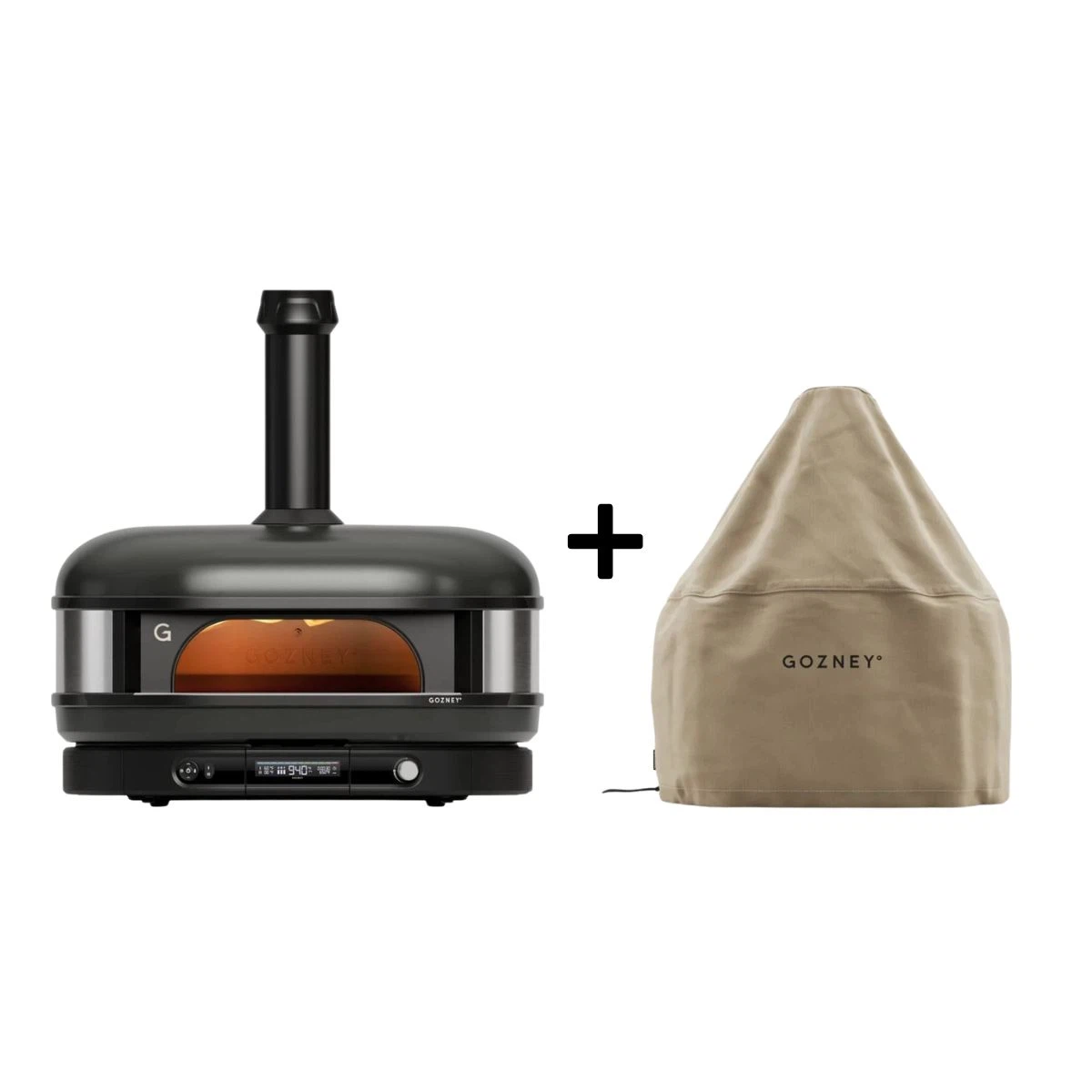 Gozney Set Dome XL Pizzaofen + Abdeckhaube kurz-Off Black