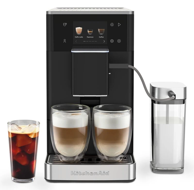 KitchenAid Kaffeevollautomat KF4 mit Iced Coffee-Funktion-Matt Schwarz
