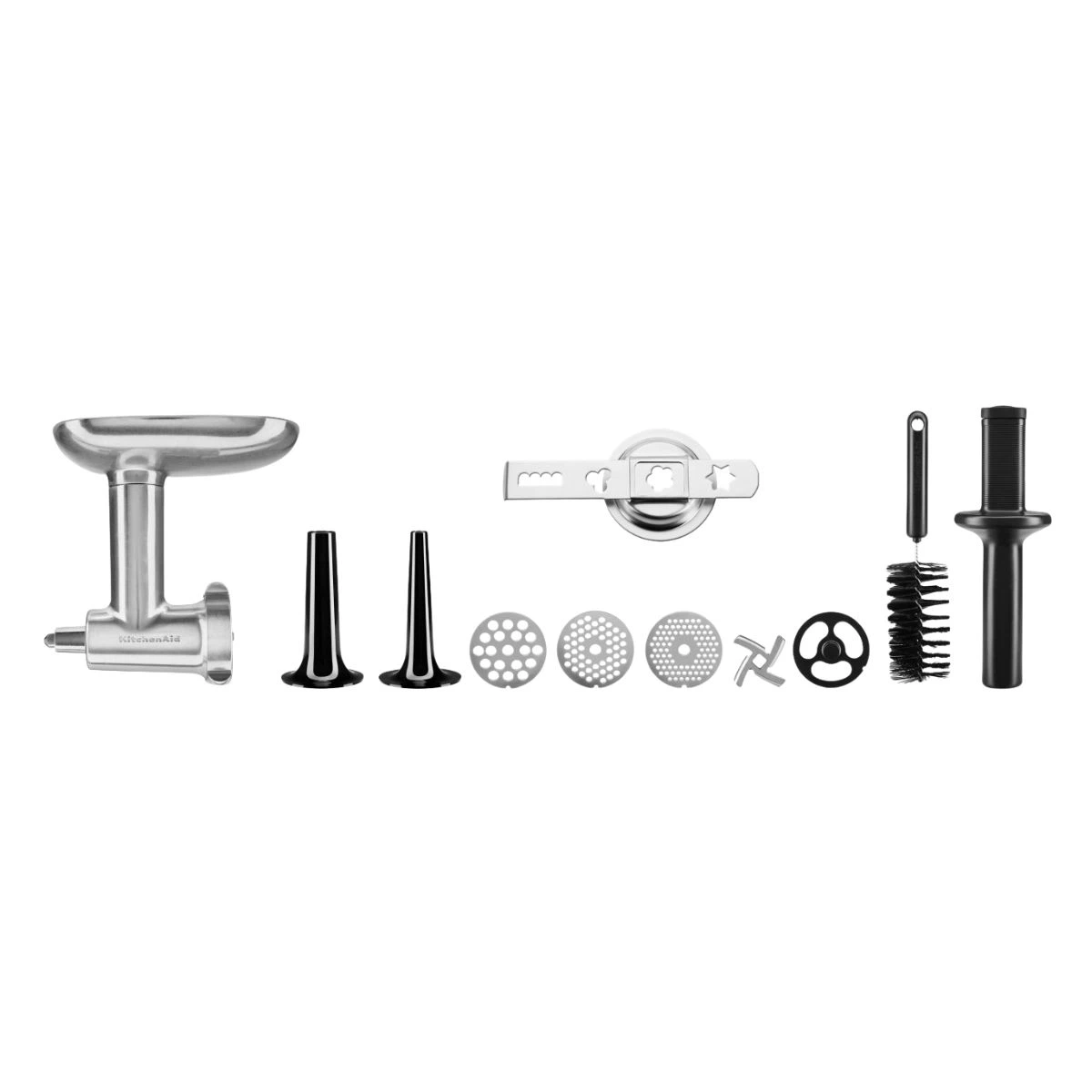 KitchenAid Metallfleischwolf Set mit Westmark Spritzgebäckvorsatz + 5KSMMGA Gr. 8-Default
