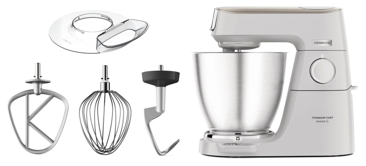 Kenwood Chef Baker XL, 7 l Weiss Titanium KVL65.001WH-Default