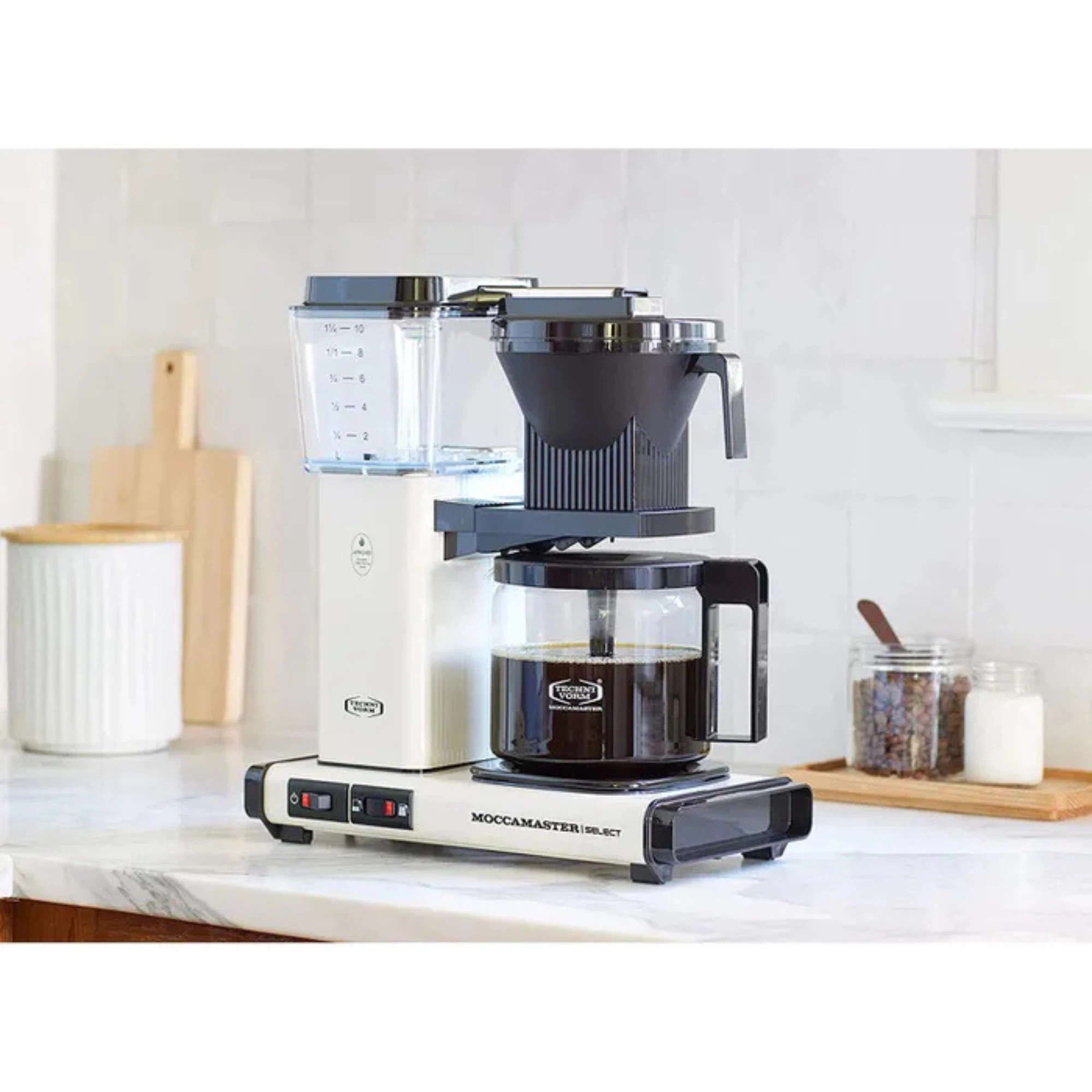 Moccamaster KBG select Filterkaffeemaschine-Off White
