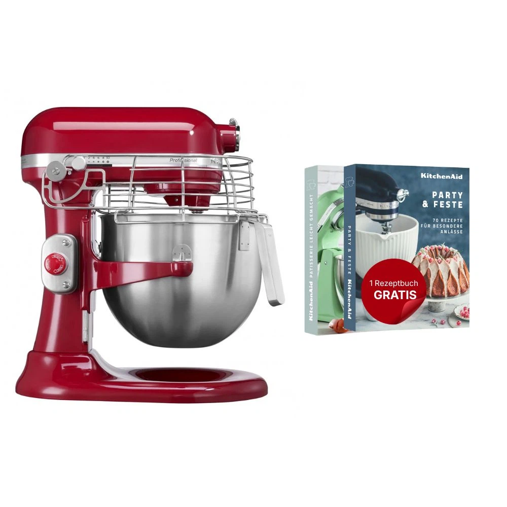 KitchenAid 6,9 L Professional Küchenmaschine 5KSM7990XE-Empire Rot