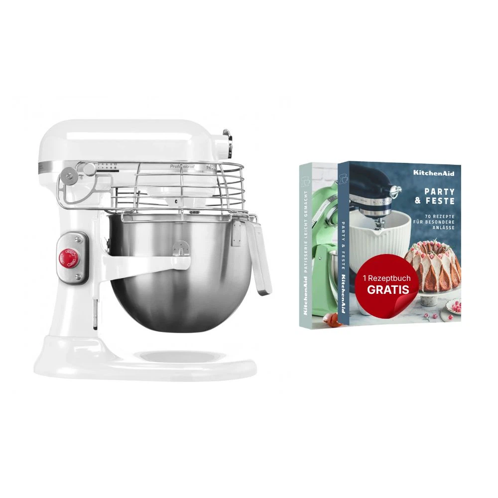 KitchenAid 6,9 L Professional Küchenmaschine 5KSM7990XE-Weiß