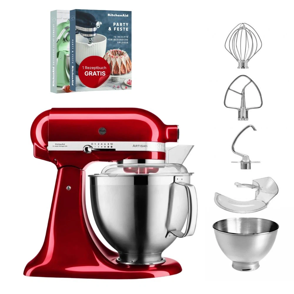 KitchenAid 4,8 L 5KSM185 Artisan Küchenmaschine-Liebesapfel Rot