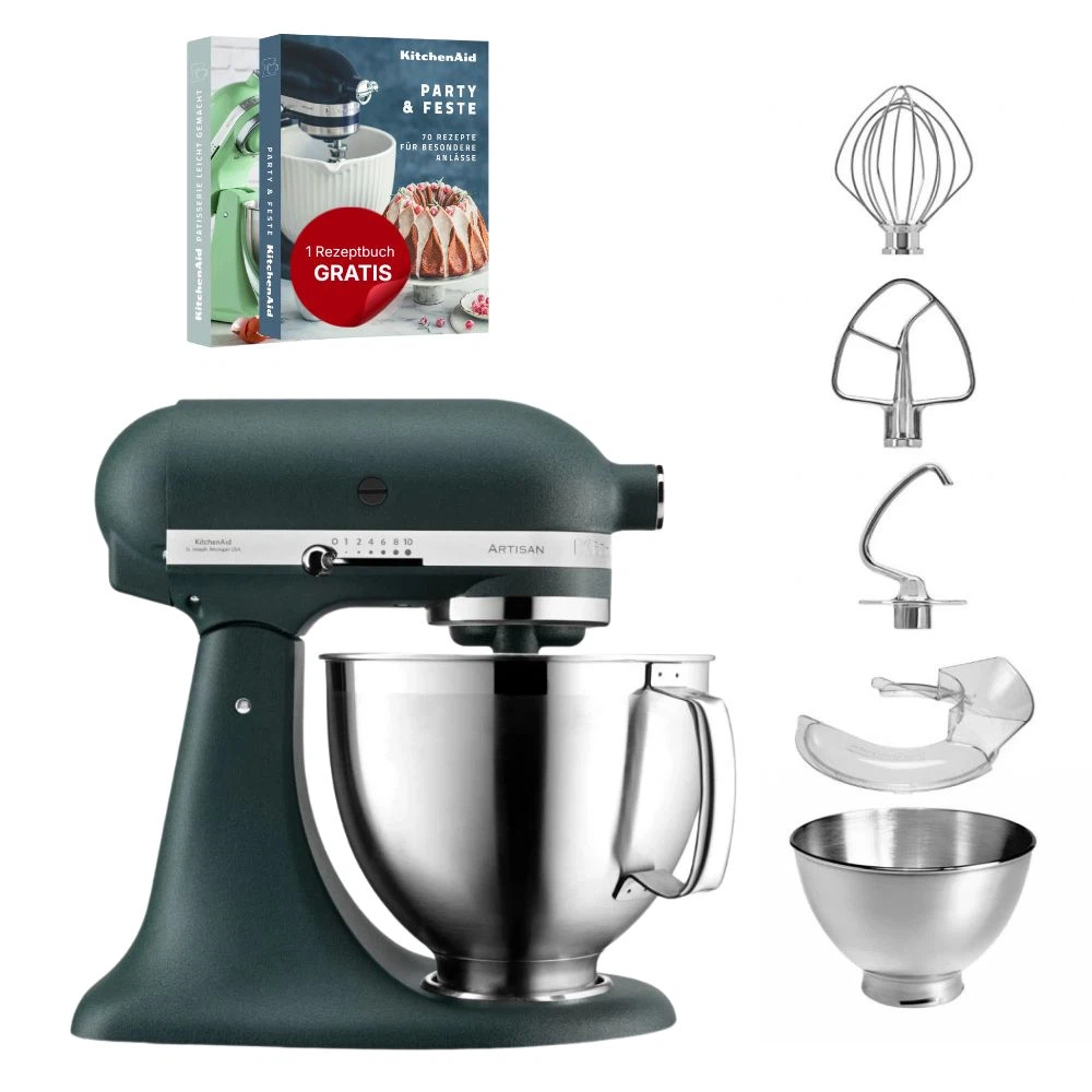 KitchenAid 4,8 L 5KSM185 Artisan Küchenmaschine-Pebble Palm