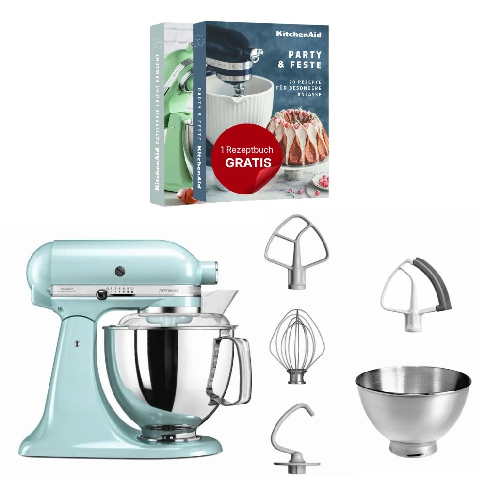 KitchenAid 4,8 L 5KSM175 Artisan Küchenmaschine-Eisblau