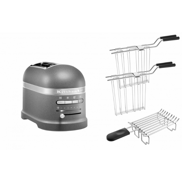 KitchenAid Paket 2, 2-Scheiben Toaster Artisan 5KMT2204-Imperial Grey