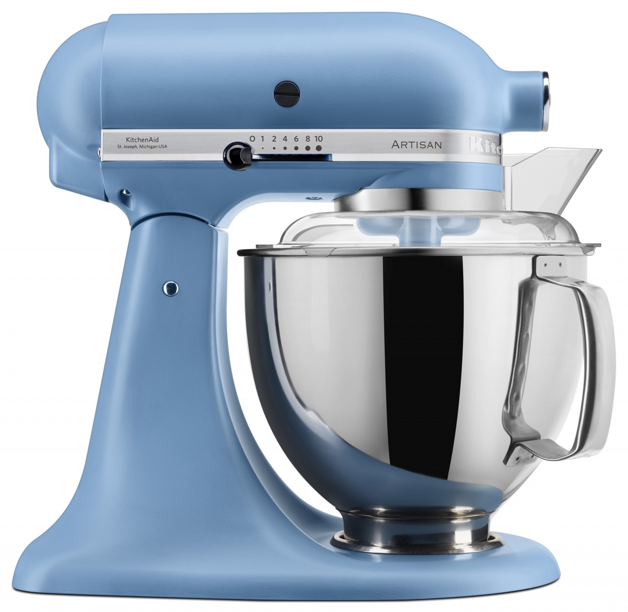 KitchenAid 4,8 L 5KSM175 Artisan Küchenmaschine Beginnerset mit Gemüseschneider-Vintage Blue