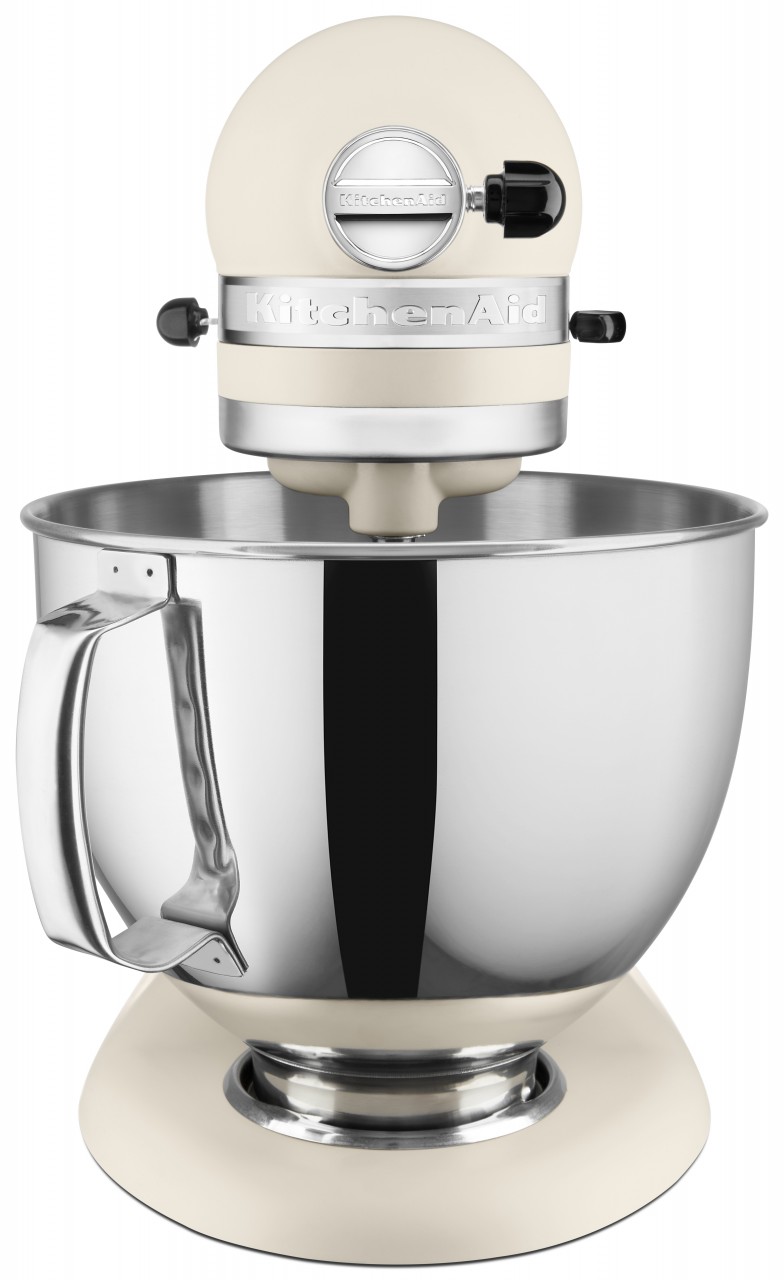 KitchenAid 4,8 L 5KSM175 Artisan Küchenmaschine Steellover mit Edelstahl-Werkzeugen-Crème