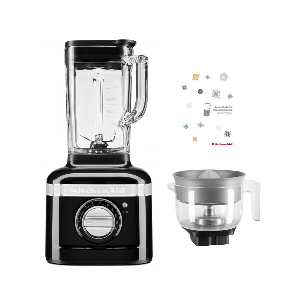 KitchenAid K400 Standmixer Saftpaket-Onyx Schwarz