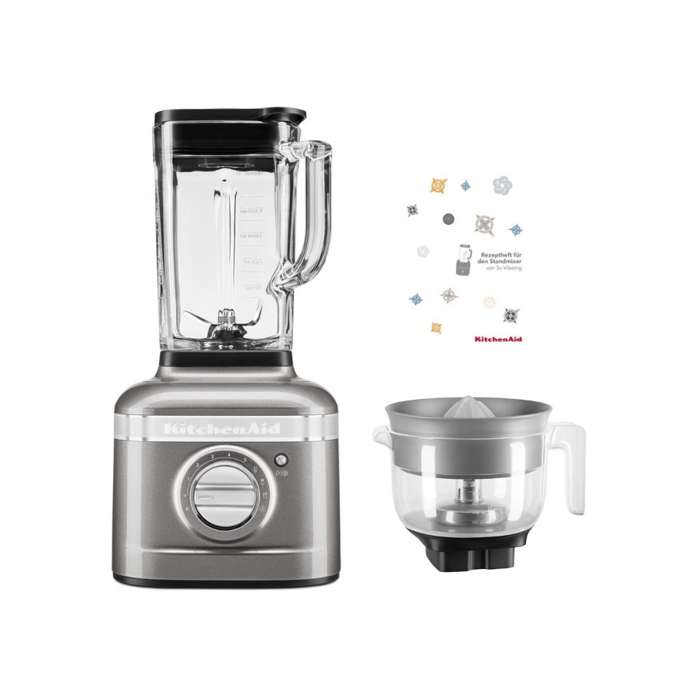 KitchenAid K400 Standmixer Saftpaket-Medaillon Silber