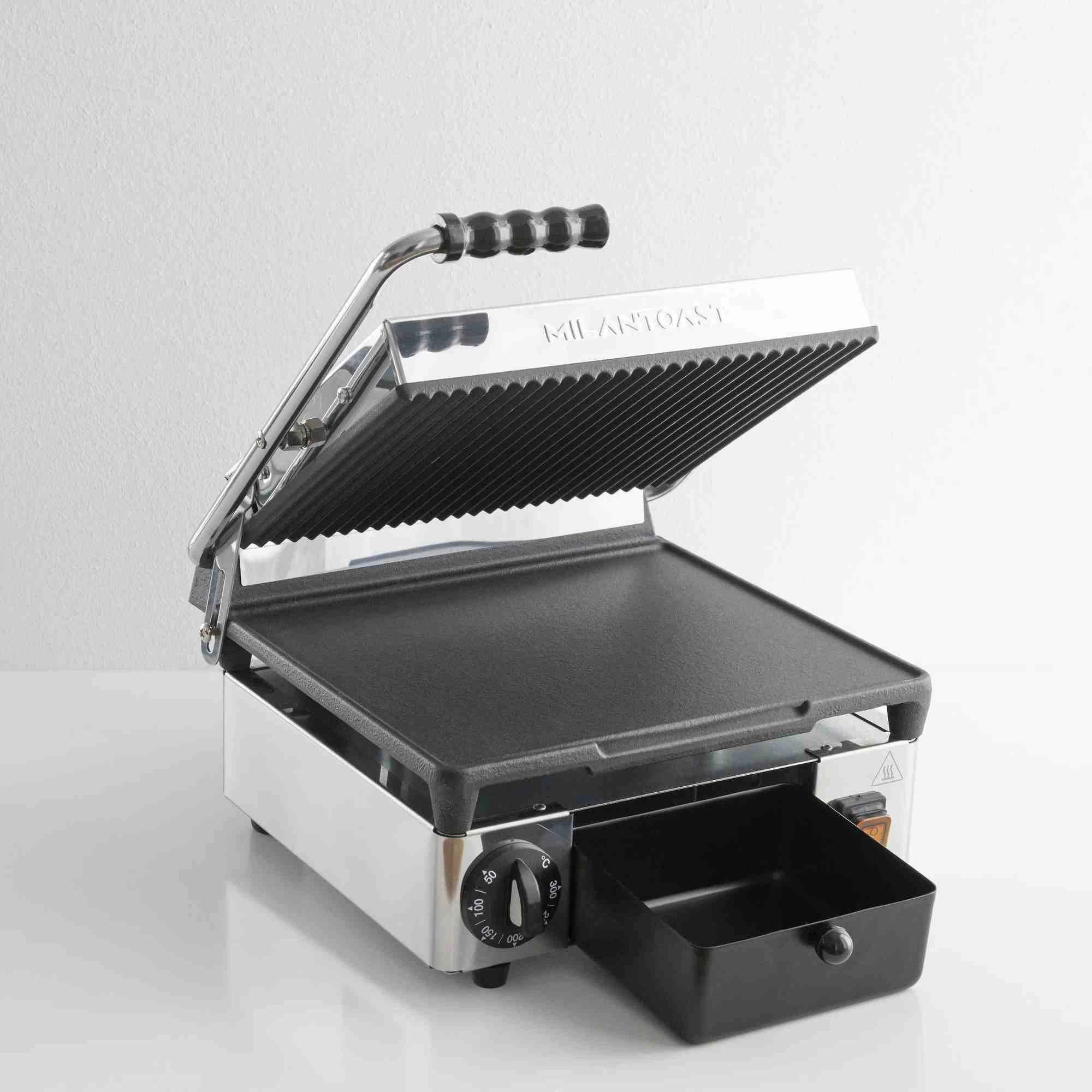 Milantoast Kontaktgrill elektrisch-glatt/geriffelt