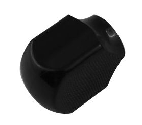 Verriegelungshebel-Kunststoffknopf, schwarz, flach-Default Title