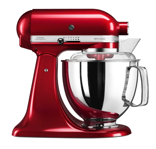 KitchenAid 4,8 L 5KSM175 Artisan Küchenmaschine Tschimmlover mit Tschimmhook Rührelementen-Liebesapfelrot