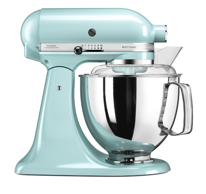 KitchenAid 4,8 L 5KSM175 Artisan Küchenmaschine Pastalover mit Nudelwalzen 3er- Set-Eisblau