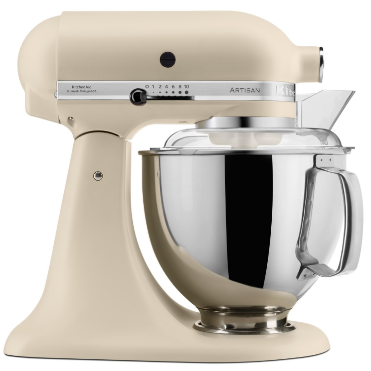 KitchenAid 4,8 L 5KSM175 Artisan Küchenmaschine Pastalover mit Nudelwalzen 3er- Set-Fresh Linen