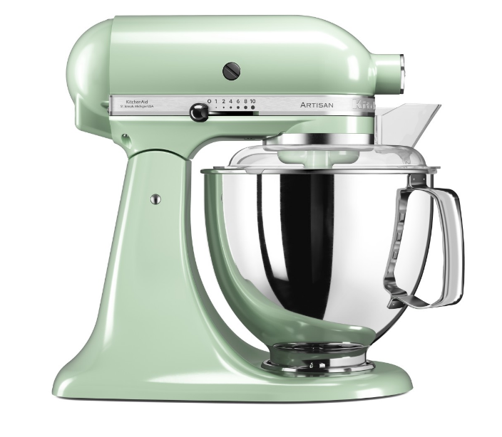 KitchenAid 4,8 L 5KSM175 Artisan Küchenmaschine Pastalover mit Nudelwalzen 3er- Set-Pistazie