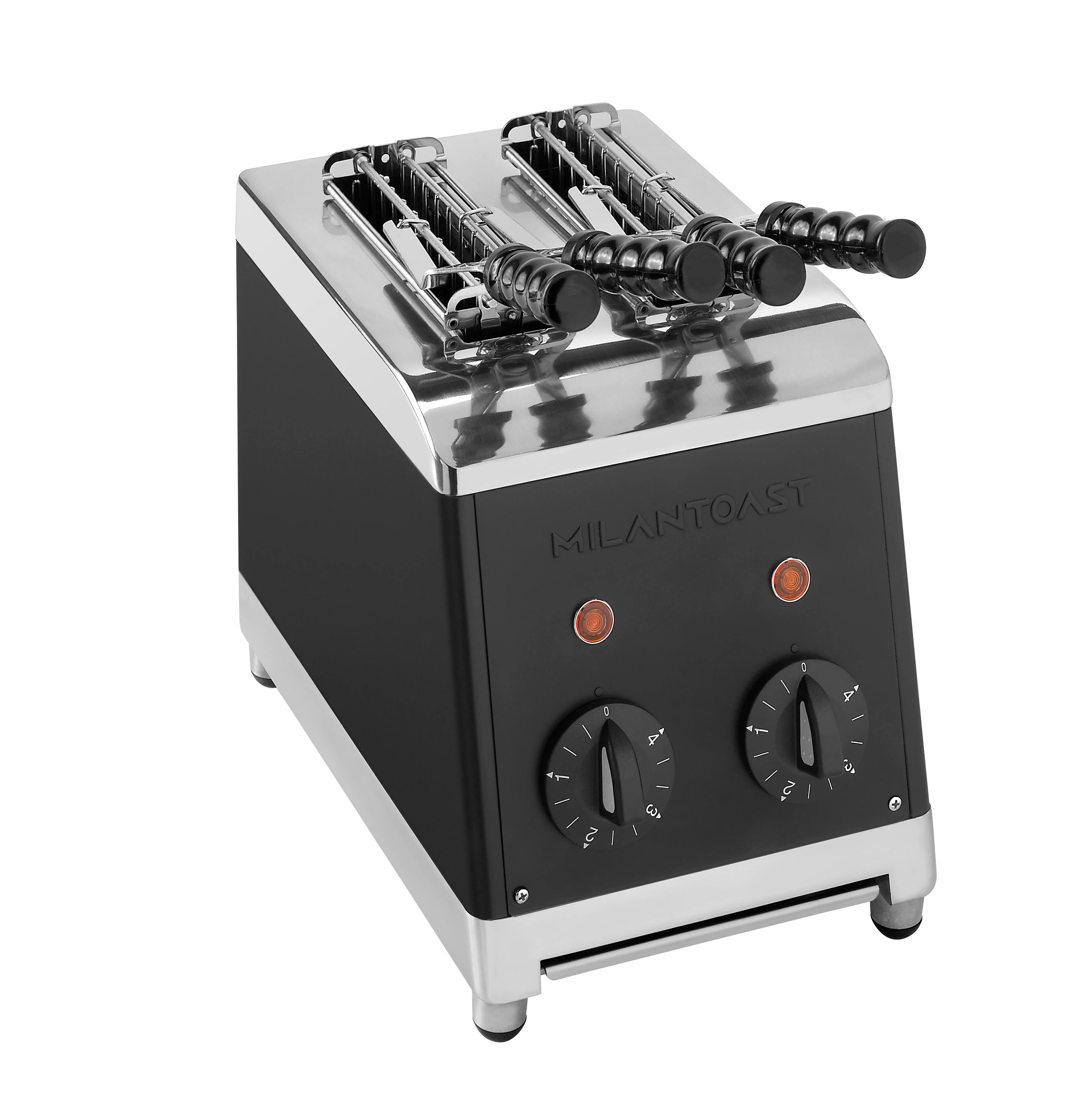 Milantoast Sandwichtoaster mit Zangen-Schwarz