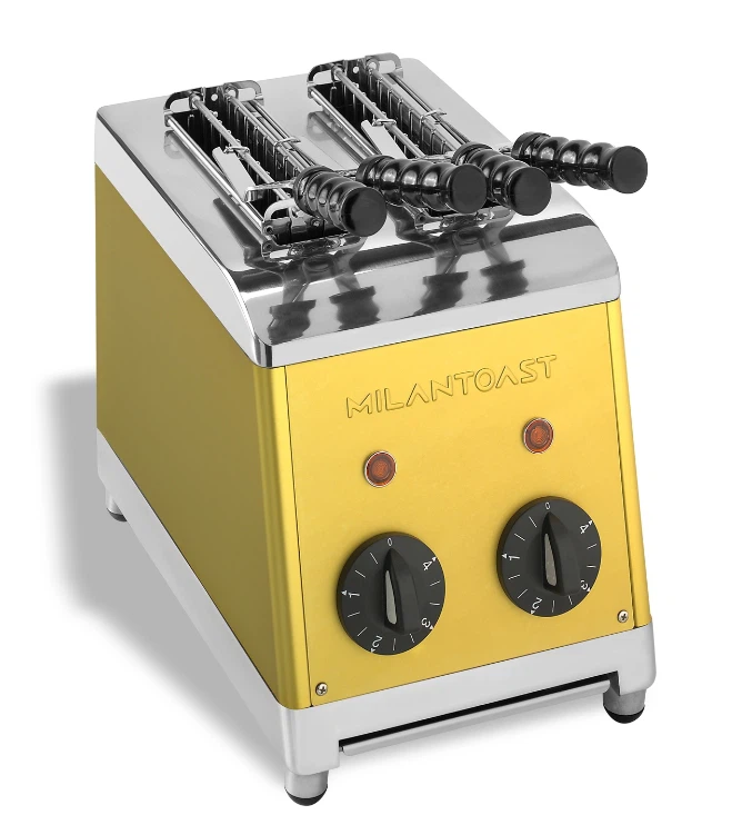 Milantoast Sandwichtoaster mit Zangen-Gold