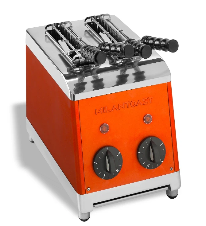 Milantoast Sandwichtoaster mit Zangen-Orange