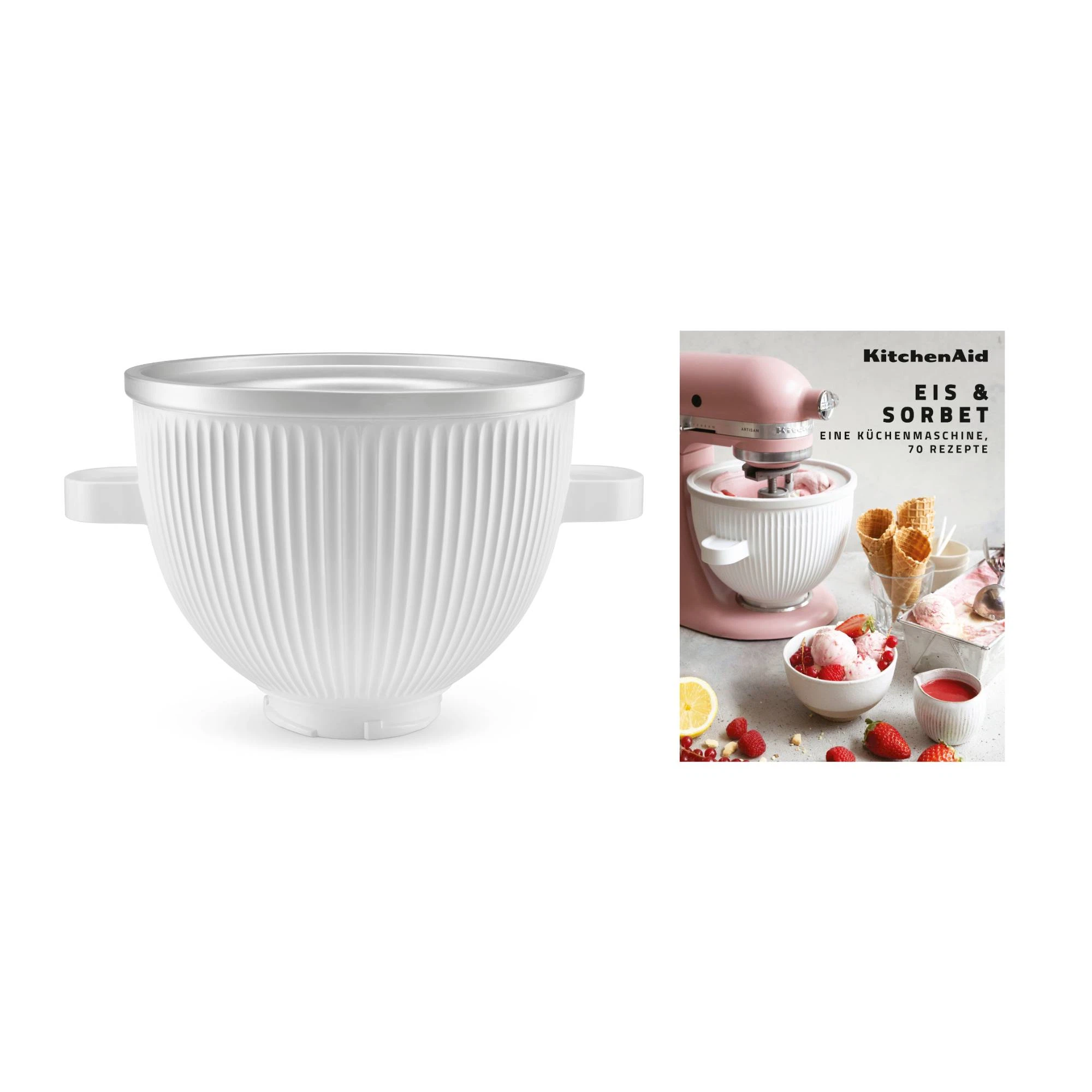KitchenAid Eiszubereiter NEU 5KSMICM inkl. Rezeptbuch-Default