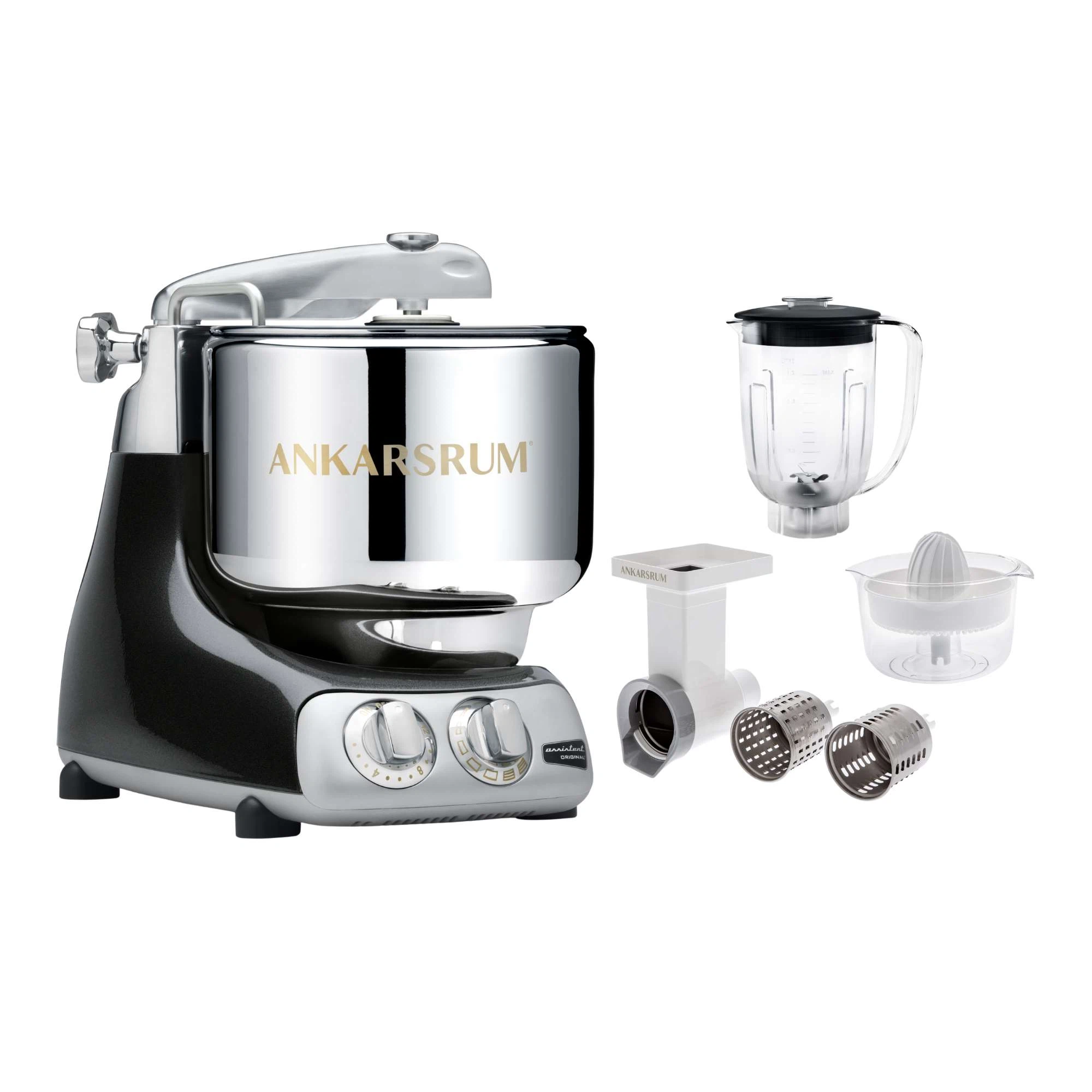 Ankarsrum Paket Beginnerset mit Go Green Zubehörset-Black Diamond