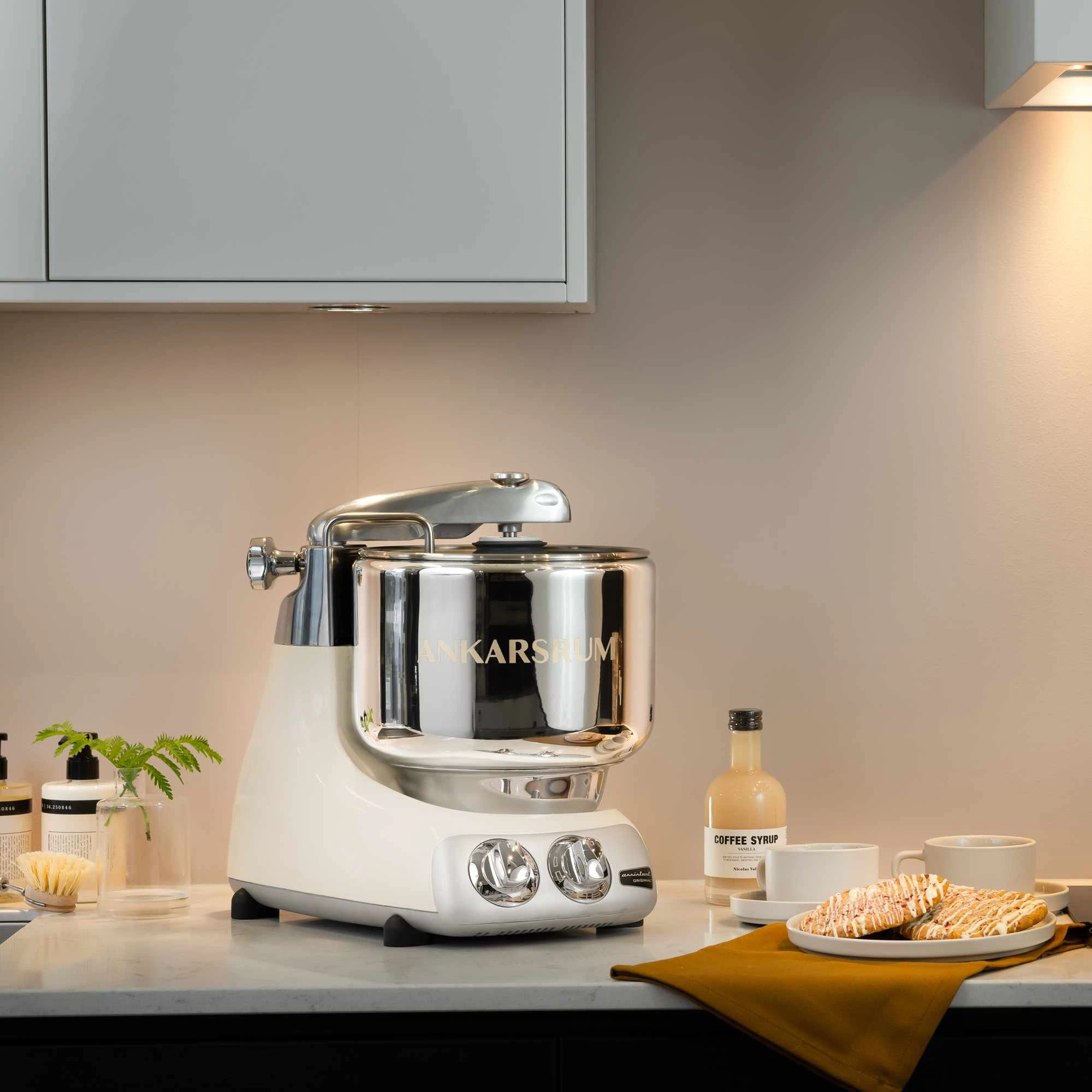 Ankarsrum Paket Beginnerset mit Go Green Zubehörset-Creme Light