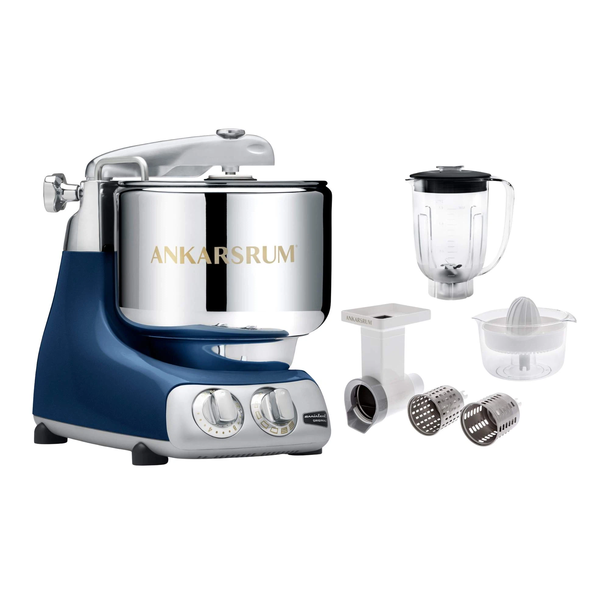 Ankarsrum Paket Beginnerset mit Go Green Zubehörset-Ocean Blue